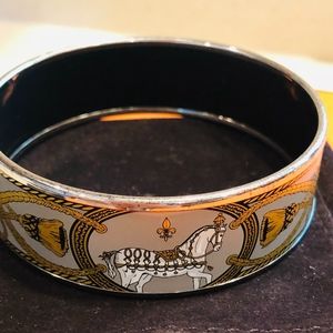 Hermes Horse Enamel Bangle